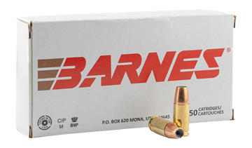 Barnes Bullets Defense 9mm Luger 124gr Semi Jacketed Hollow Point 20 Rd - Box or Case