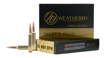 Weatherby 25 Weatherby RPM 117gr Hornady SST 20-Rd - Box or Case