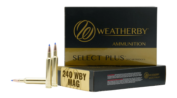 Weatherby Select Plus 240 Weatherby Magnum 72gr Hammer Custom 20-Rd - Box or Case