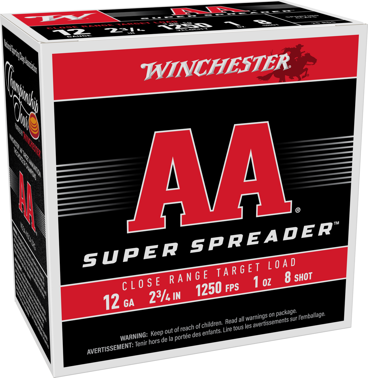 Winchester Ammo AA Super Spreader 12 Gauge 2.75" 1 oz #8 Shot - Box or Case