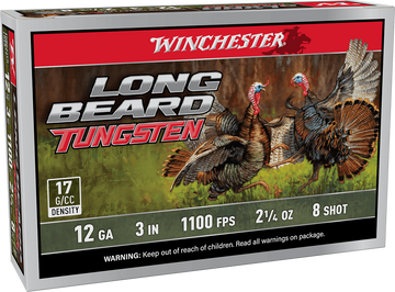Winchester Ammo Long Beard Tungsten 12 Gauge 3" 2-1/4oz #8 TS17 Shot - Box or Case