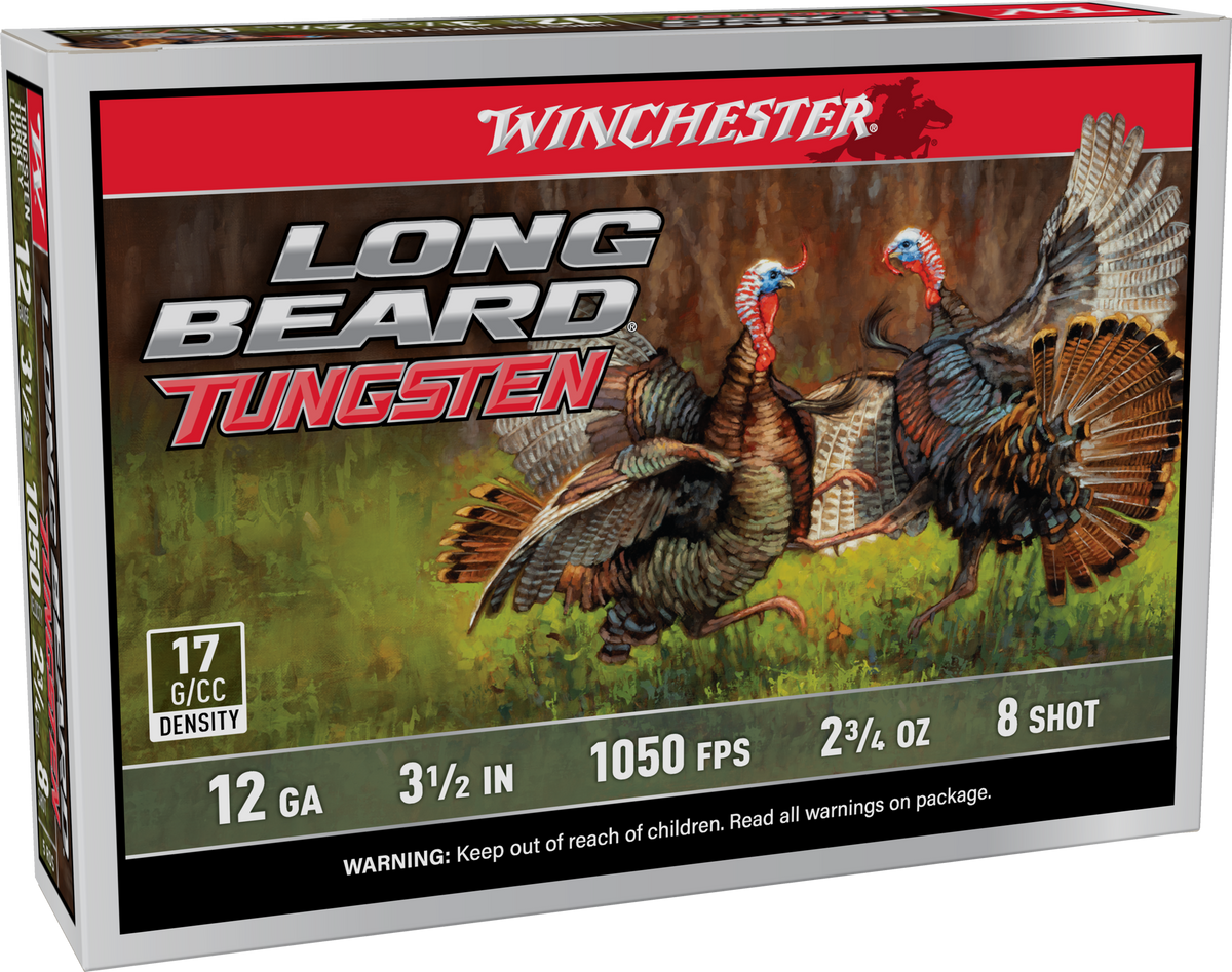 Winchester Ammo Long Beard Tungsten 12 Gauge 3.5" 2-3/4 oz #8 Shot 5 Rd - Box or Case