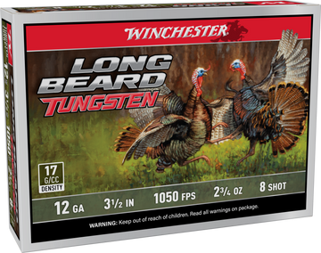 Winchester Ammo Long Beard Tungsten 12 Gauge 3.5" 2-3/4 oz #8 Shot 5 Rd - Box or Case