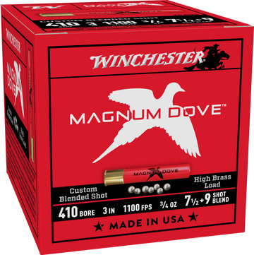 Winchester Ammo Magnum Dove 410 Bore 3" 3/4 oz #7.5/9 Shot - Box or Case
