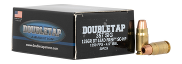 DoubleTap Ammunition 357 SIG 125gr Controlled Expansion JHP 20-Rd - Box or Case