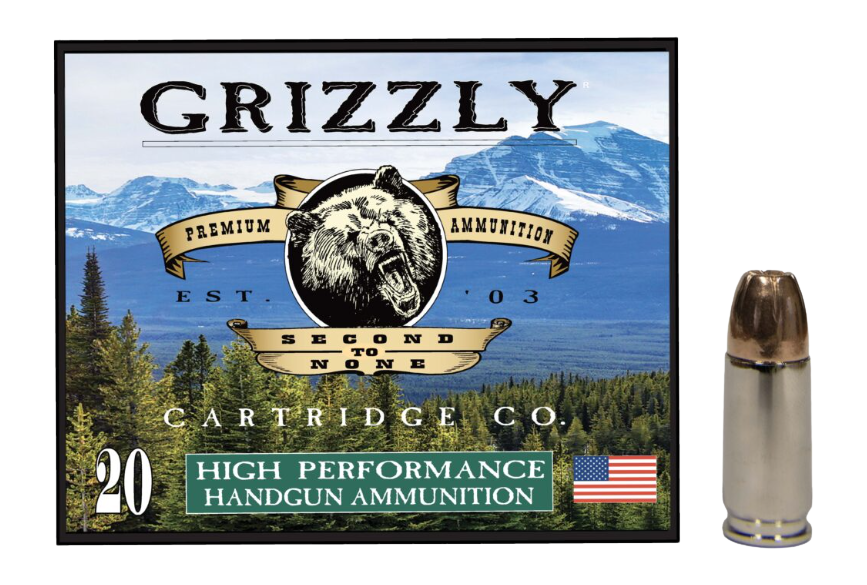 Grizzly Ammo GC9M+P9 9mm Luger +P 147gr JHP 20 Rd - Box or Case