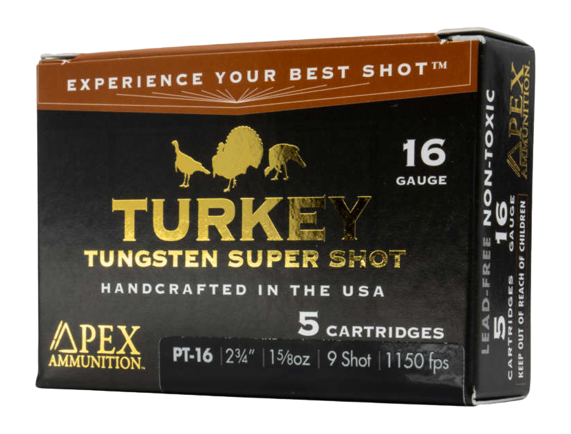 Apex Ammunition Turkey TSS 16 Gauge 2.75" 1-5/8 oz #9 Shot - Box or Case