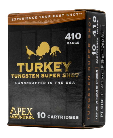 Apex Ammunition PT410-9 410 Bore 3" 27/32 oz #9 Shot - Box or Case