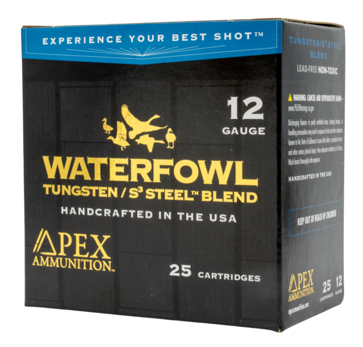 Apex Ammunition TSS/S3 Steel Blend 12 Gauge 3" 1-5/16 oz BB/#7.5 Shot - Box or Case