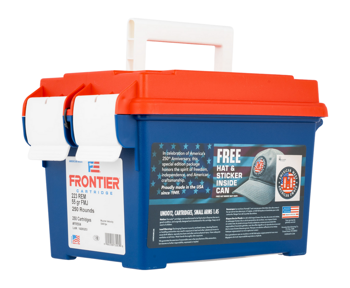 Frontier Cartridge FR504 .223 Rem 55gr FMJ 250 Rd Ammo - Box or Case
