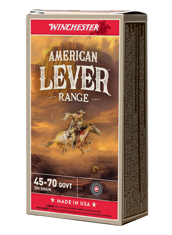 Winchester Ammo American Lever Range 45-70 Government 300gr Lead 20-Rd - Box or Case