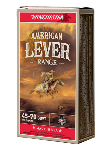 Winchester Ammo American Lever Range 45-70 Government 300gr Lead 20-Rd - Box or Case