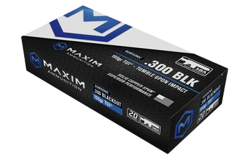 Maxim Defense MXM-49005 .300 AAC Blackout 190gr Solid Copper SBA 20-Rd - Box or Case