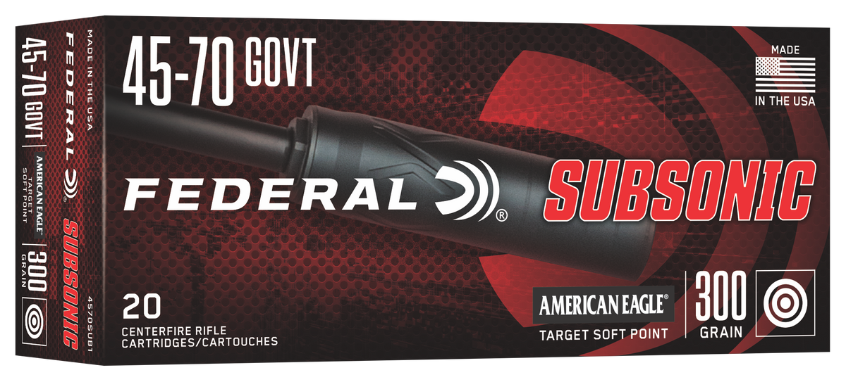 Federal Subsonic 45-70 Government 300gr TSP - Box or Case