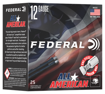 Federal All-American 12 Gauge 2.75" 1 oz #9 Shot Shotshells - Box or Case