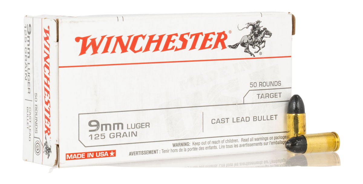 Winchester Ammo USA Target 9mm Luger 125gr Full Metal Jacket - Box or Case