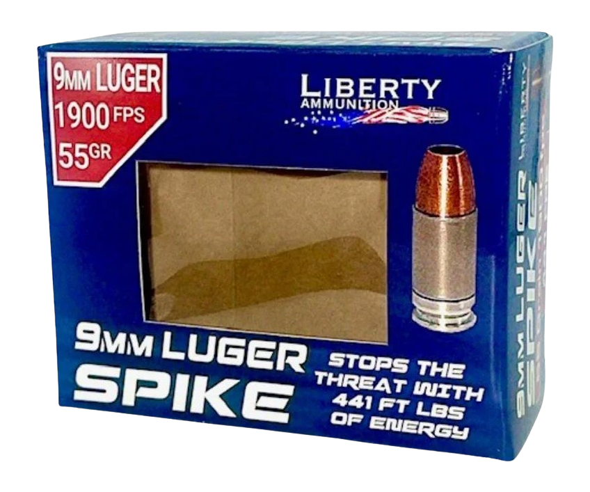 Liberty Ammunition SPI2 9mm Luger 55 gr - Box or Case