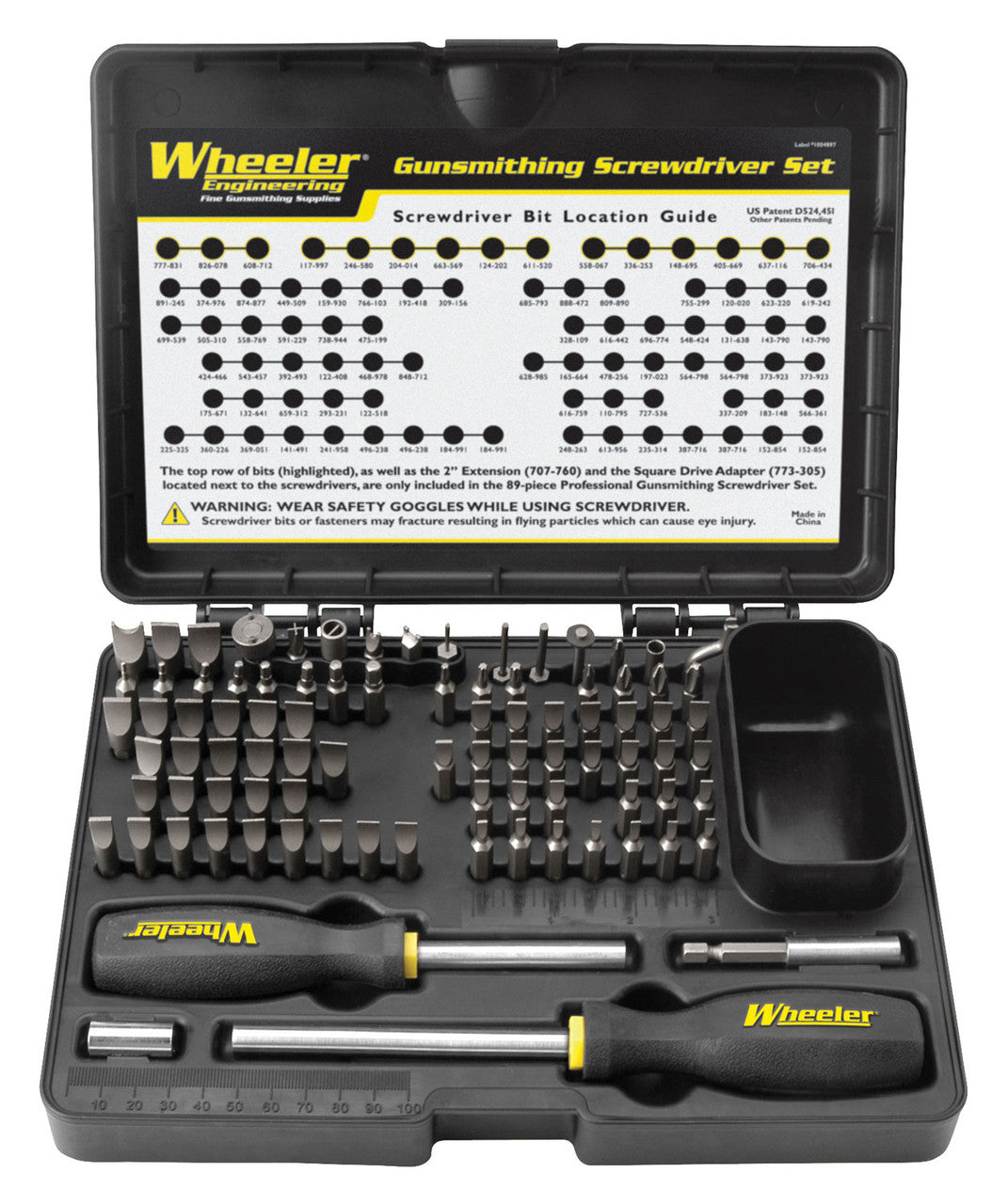 Wheeler Professional Gunsmith Screwdriver Set