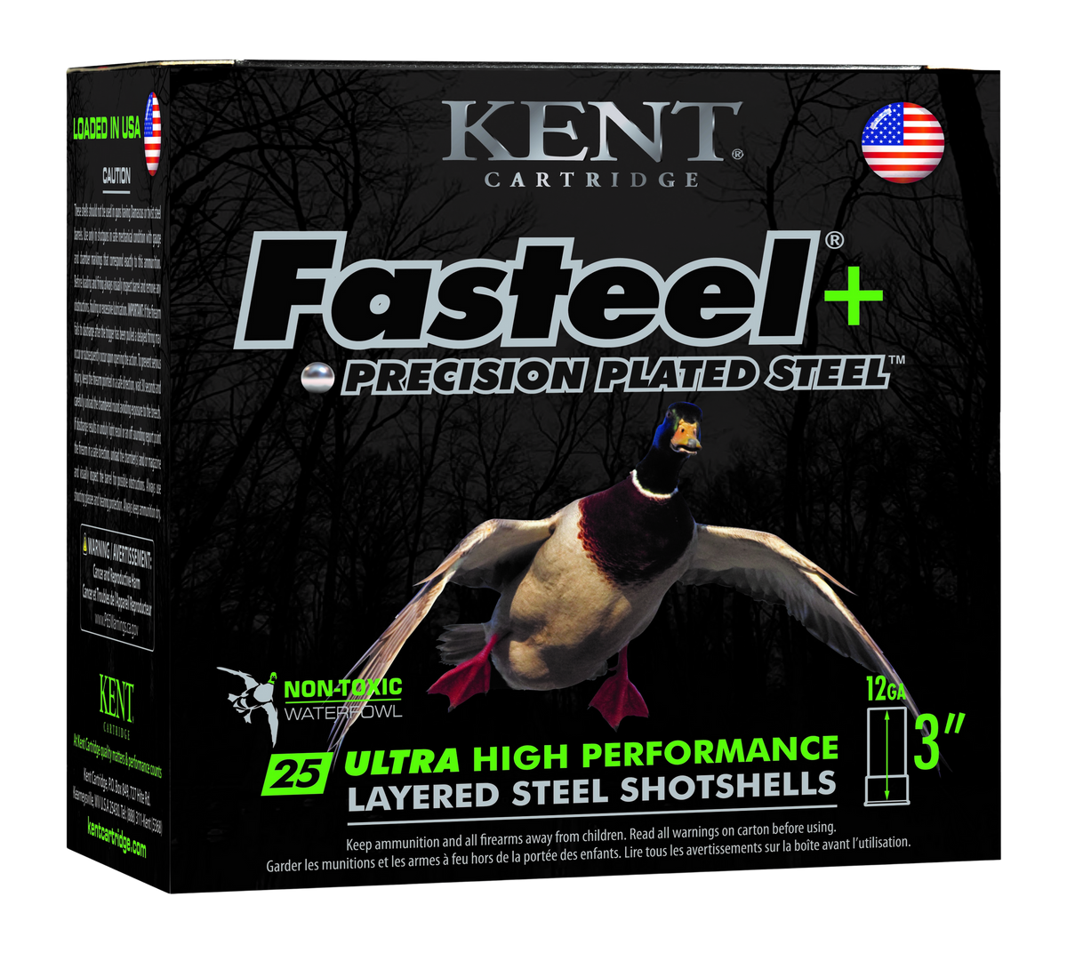 Kent Cartridge Fasteel 12 Gauge 3.5" 1-1/2 oz BB Shot - Box or Case