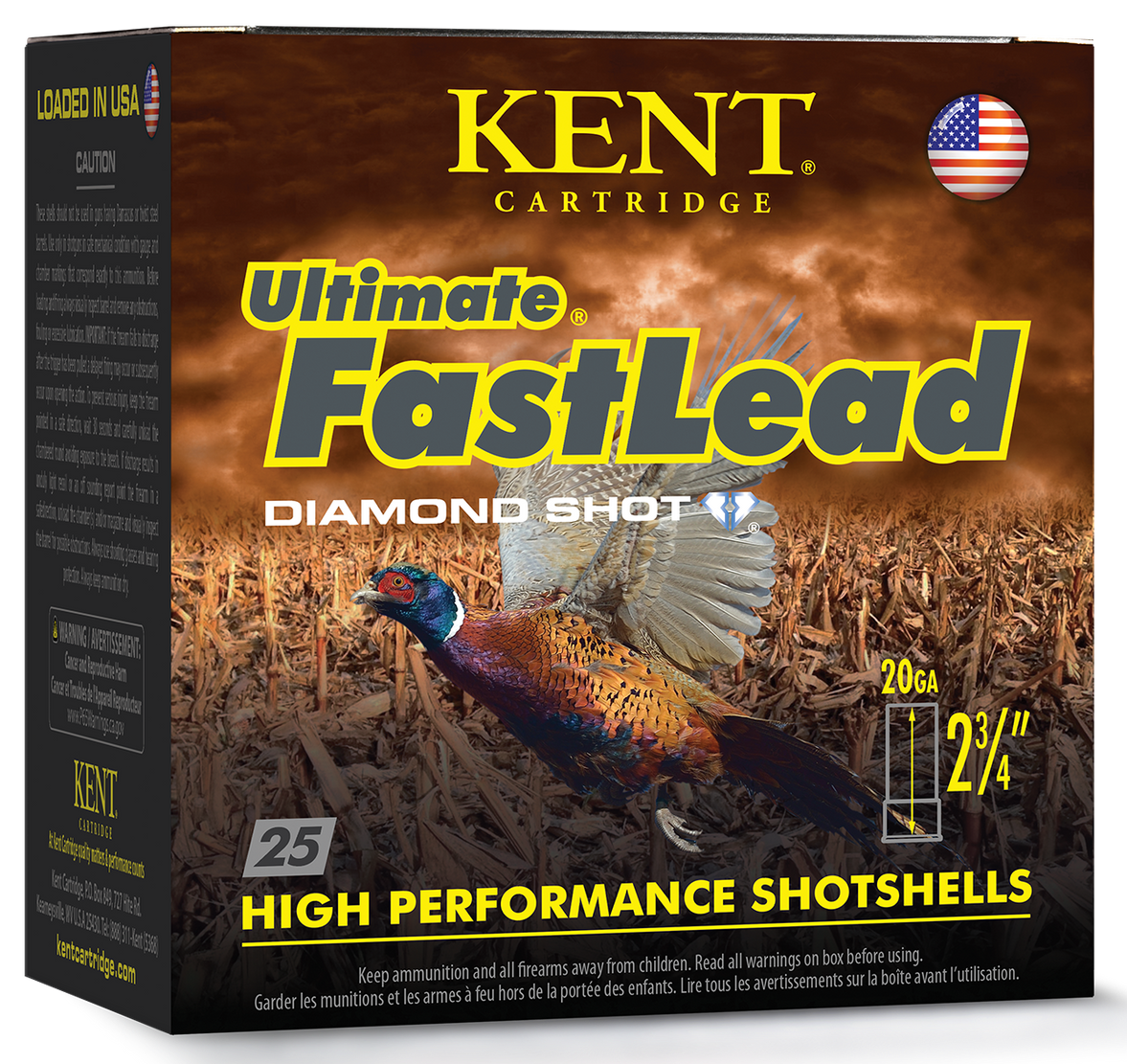 Kent Cartridge Ultimate FastLead 20 Gauge 2.75" 1 oz #6 Shot - Box or Case