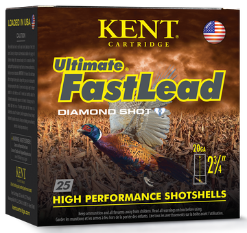 Kent Cartridge Ultimate FastLead 20 Gauge 2.75" 1 oz #6 Shot - Box or Case