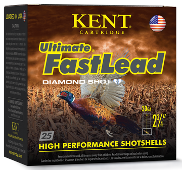 Kent Cartridge Ultimate Fast Lead 20 Gauge 2.75" 1 oz #7.5 Shot 25 Rd - Box or Case