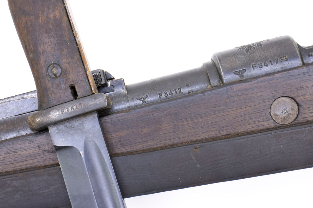 Kar98k M937B 8mm WWII (Portuguese Contract) Mauser - Matching Bayonet and Serial Number F3417PB