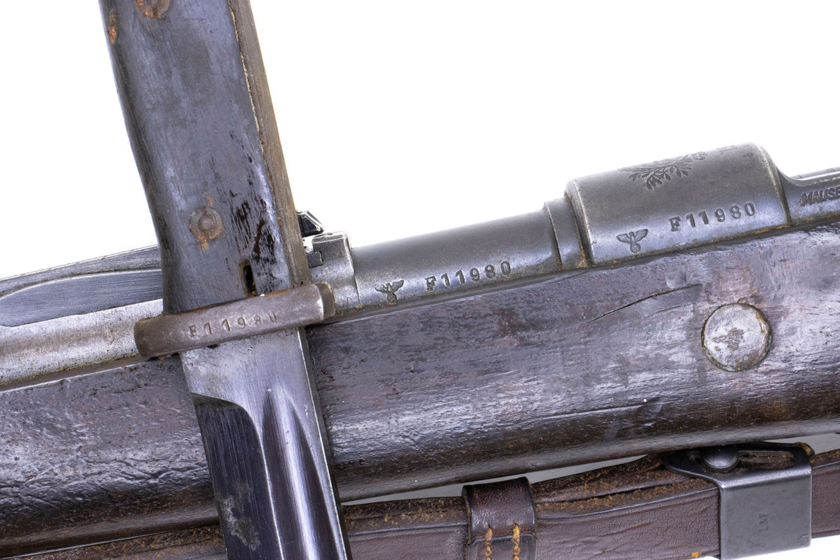 Kar98k M937B 8mm WWII (Portuguese Contract) Mauser - Matching Bayonet and Serial Number F11980
