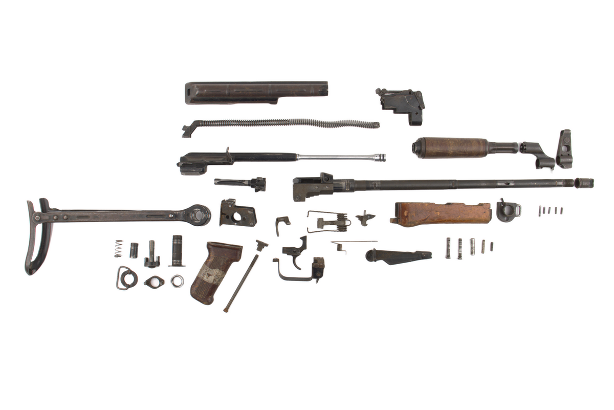 Polish AKM-47 Underfolding Stock Parts Kit 7.62x39 - S/N GS23812