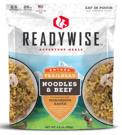 ReadyWise Trailhead Noodles and Beef - 6 Pouch Case