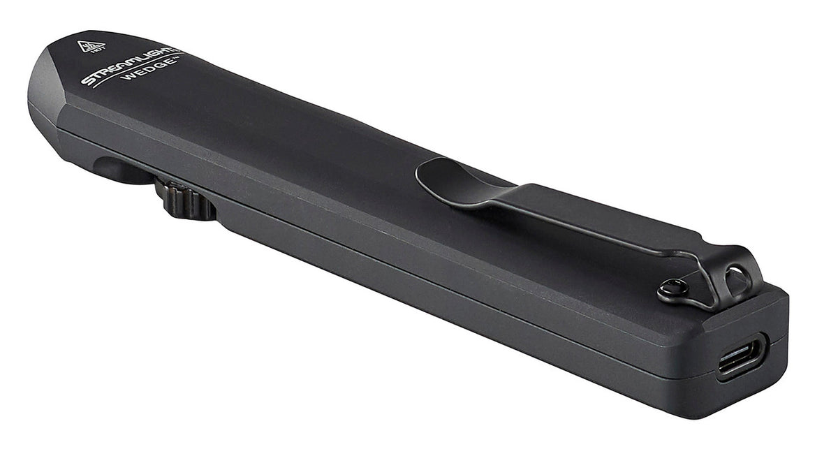 Streamlight Wedge Slim Everyday Carry Flashlight 1000/300 Lumens Aluminum USB-C Rechargeable Black