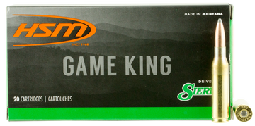 HSM Game King 7mm-08 Rem 150gr Sierra GameKing Spitzer Boat Tail 20 Rd - Box or Case
