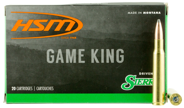 HSM Game King 308 Win 180gr Sierra GameKing Spitzer Boat Tail 20 Rd - Box or Case