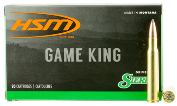 HSM Game King 300 RUM 180gr Sierra GameKing Spitzer Boat Tail 20 Rd - Box or Case