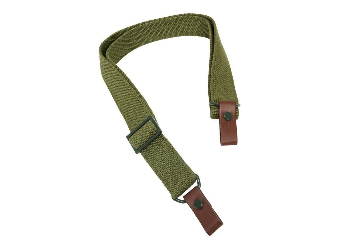 AK/SKS Rifle Sling with Leather Tabs