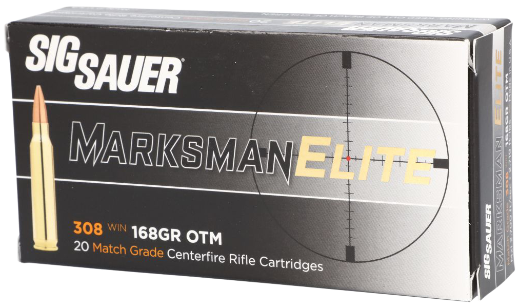 Sig Sauer Marksman Elite .308 Win 168gr Open Tip Match - Box or Case