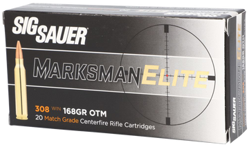 Sig Sauer Marksman Elite .308 Win 168gr Open Tip Match - Box or Case