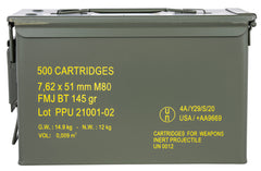 PPU Rangemaster 7.62x51mm NATO 145 gr Full Metal Jacket Boat Tail/ 500rds *Sold by Case *Includes Metal Can