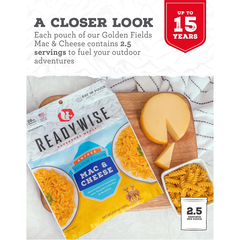 ReadyWise Golden Fields Mac and Cheese - 6 Pouch Case