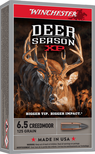 Winchester Ammo Deer Season XP 6.5 Creedmoor 125gr Extreme Point 20 Rd - Box or Case