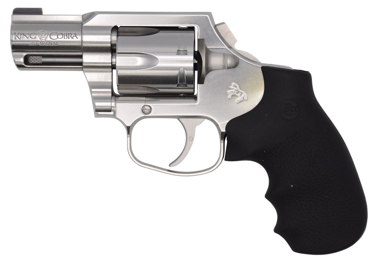 Colt King Cobra Carry 357 Magnum Single Action Revolver w/ Hogue Finger Grip - 2" Barrel