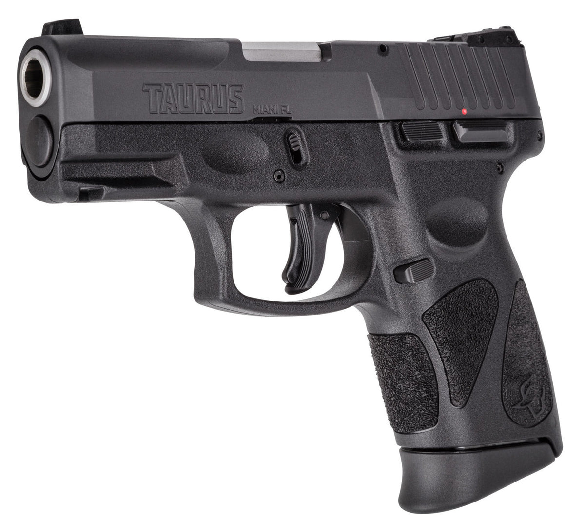 Taurus PT111 G2C 9mm Luger Semi Auto Pistol 3.2" Barrel 10 Rounds 3 Dot Sights Black Polymer Frame Black Finish