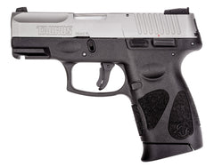 Taurus PT111 G2C 9mm Luger Semi Auto Pistol 3.2" Barrel 10 Rounds 3 Dot Sights Black Polymer Frame Stainless Finish
