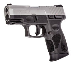 Taurus PT111 G2C 9mm Luger Semi Auto Pistol 3.2" Barrel 10 Rounds 3 Dot Sights Black Polymer Frame Stainless Finish