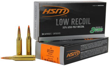 HSM Low Recoil 243 Win 85gr Orange Polymer Tip 20rd - Box or Case