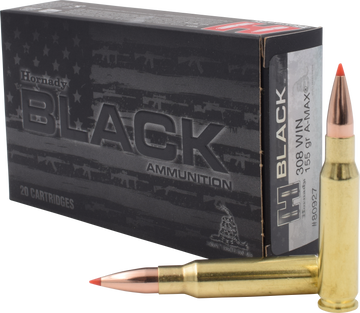 Hornady Black 308 Win 155gr A-Max 20-Rd - Box or Case