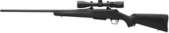 Winchester XPR .270 Win Bolt-Action Rifle with 24” barrel and Vortex Crossfire II scope. Features matte black synthetic stock, M.O.A. Trigger, and 3-round capacity—ideal for hunting and target shooting.