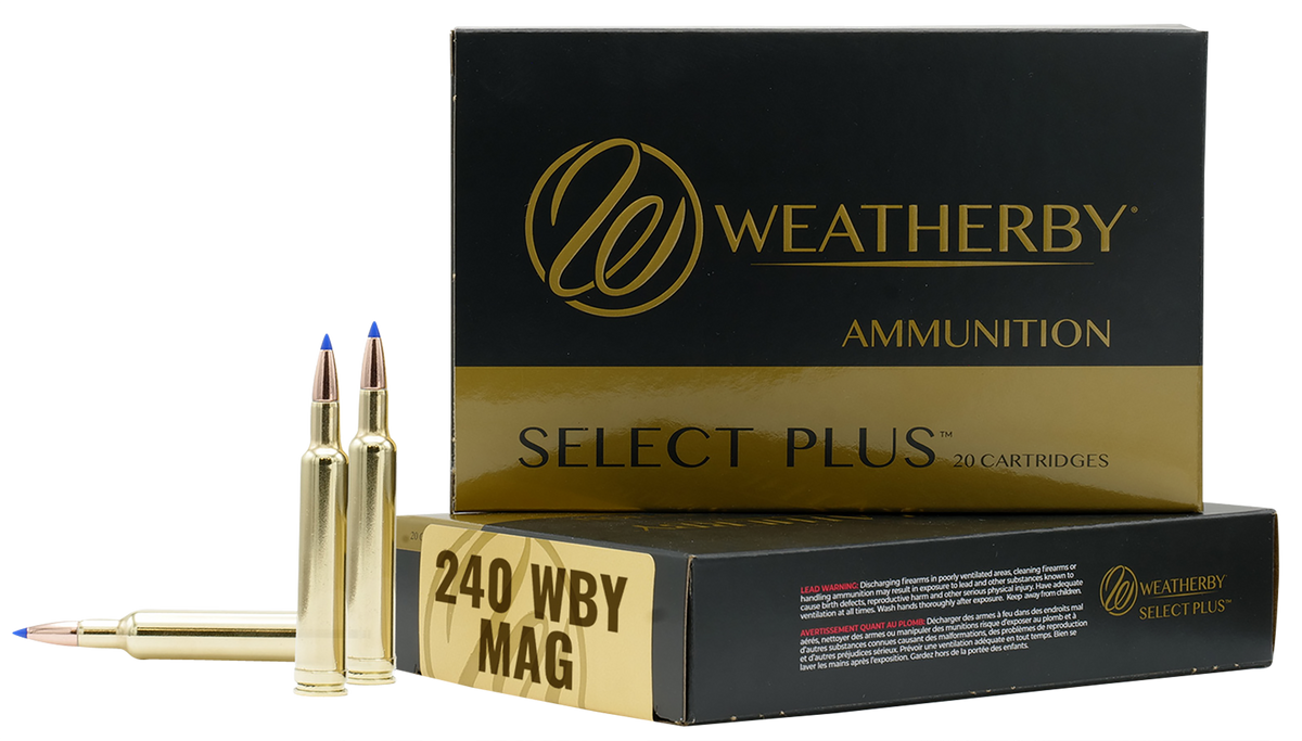 Weatherby Select Plus 240 WBY Mag 80gr Barnes Tipped TSX Lead Free 20rd - Box or Case