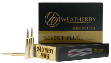 Weatherby Select Plus 240 WBY Mag 80gr Barnes Tipped TSX Lead Free 20rd - Box or Case