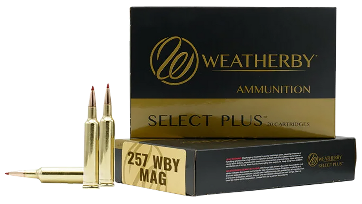 Weatherby Select Plus 257 Weatherby Mag 100gr Barnes Tipped TSX Lead Free 20rd - Box or Case